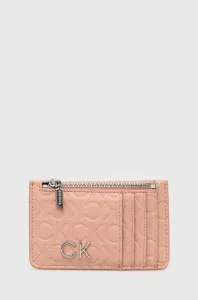 Peněženka Calvin Klein růžová barva #4070265