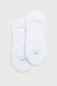 Ponožky Calvin Klein (2-pack) dámské, bílá barva #1960227