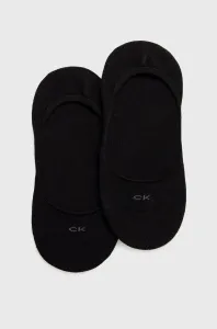 Ponožky Calvin Klein (2-pack) dámské, černá barva #1960225