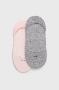 Ponožky Calvin Klein (2-pack) dámské, růžová barva #1960228