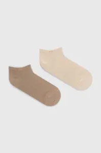 Ponožky Calvin Klein dámské, béžová barva #6131695