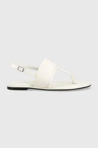 Sandály Calvin Klein dámské, bílá barva, HW0HW01536