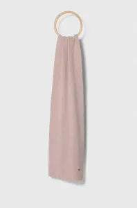 Šátek z vlněné směsi Calvin Klein růžová barva, hladký #5687536
