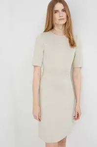 Šaty Calvin Klein béžová barva, mini