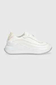 Sneakers boty Calvin Klein CHUNKY INTERNAL WEDG bílá barva, HW0HW01552