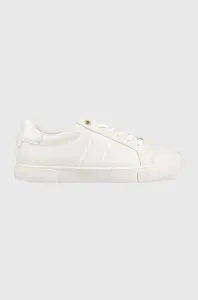 Sneakers boty Calvin Klein LOW PROFILE VULC LACE UP bílá barva