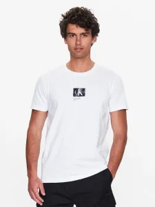 Calvin Klein pánské bílé tričko - M (YAF) #4181004