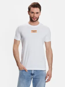 Calvin Klein pánské bílé tričko - L (YAF) #3659773