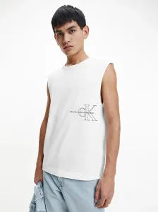 Bílá trička Calvin Klein