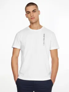 Calvin Klein pánské bílé tričko - M (YAF) #1416016