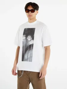 Calvin Klein pánské bílé tričko - XL (YAF) #4755403