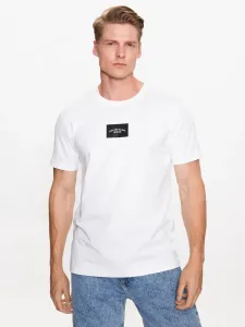 Bavlněné tričko Calvin Klein Jeans bílá barva, s potiskem #5349352