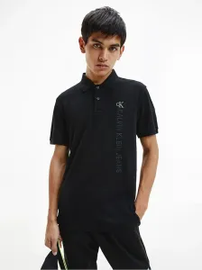 Calvin Klein pánské černé polo tričko - XL (BEH) #1411374