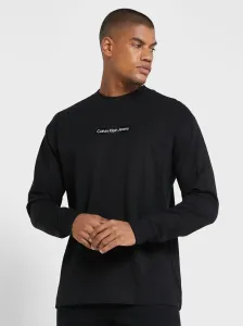 Calvin Klein pánské černé tričko Slogan #4125680