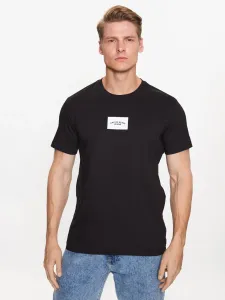Bavlněné tričko Calvin Klein Jeans černá barva, s potiskem #5349372
