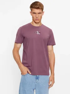 Calvin Klein pánské fialové tričko - XL (VAC) #5349392