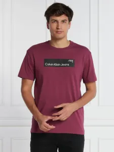 Calvin Klein pánské fialové tričko - XXL (VAC) #5426361