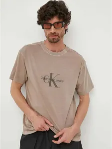 Calvin Klein pánské hnědé tričko #5268815