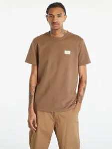 Calvin Klein pánské hnědé tričko - L (PE5) #4785224