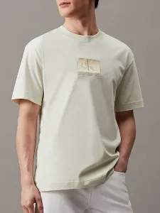 Calvin Klein pánské světle zelené tričko - L (CGA)