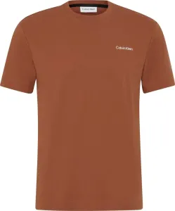 Calvin Klein pánské tričko Barva: GPC Gingerbread Brown, Velikost: S