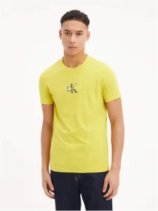 Calvin Klein pánské žluté tričko #3864784