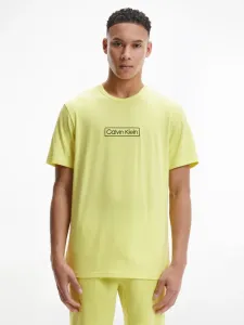 Tričko Calvin Klein Underwear pánský, žlutá barva, s potiskem