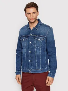 Calvin Klein pánská modrá džínová bunda #1413380
