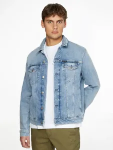 Calvin Klein pánská modrá džínová bunda #1416892