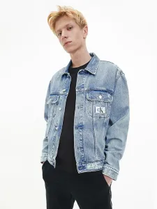 Calvin Klein pánská modrá džínová bunda #1419132