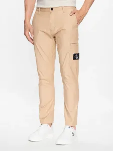 Calvin Klein pánské béžové kalhoty  - S (PF2)