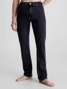 Calvin Klein pánské černé džíny AUTHENTIC STRAIGHT - 31/32 (1BY)