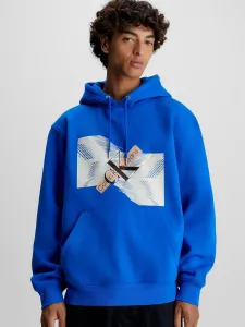 Calvin Klein pánská modrá mikina - L (C6X)