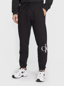 Tepláky Calvin Klein Jeans pánské, černá barva, s potiskem