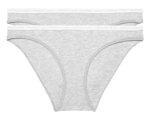 Calvin Klein 2 PACK - dámské kalhotky CK One Bikini QD3789E-8HT L
