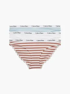 Calvin Klein 3 PACK - dámské kalhotky Bikini QD3588E-642 XL