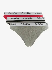 Calvin Klein 3 PACK - dámské kalhotky Bikini QD3588E-658 S