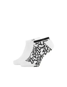 Calvin Klein pánské bílé ponožky 2 pack - 43/46 (002) #1408990