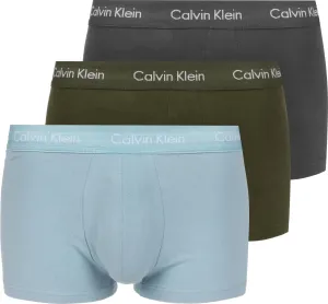 Calvin Klein pánské boxerky Barva: 6EX SLEEK GREY/ TOURMALINE/ OLIVE, Velikost: S