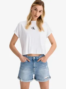Calvin Klein Jeans Crop top Bílá #2855587