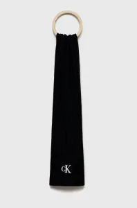 Dětská šála Calvin Klein Jeans černá barva, s aplikací