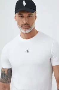 Bavlněné tričko Calvin Klein Jeans bílá barva #4126994