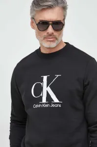 Mikina Calvin Klein Jeans pánská, černá barva, s potiskem #3908232