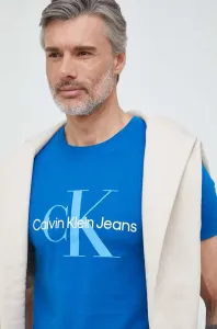 Bavlněné tričko Calvin Klein Jeans S potiskem