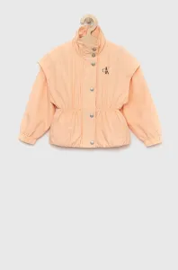 Dětská bunda Calvin Klein Jeans oranžová barva #5151110