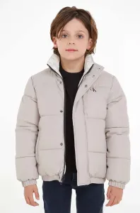 Dětská oboustranná bunda Calvin Klein Jeans šedá barva