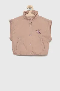 Dětská vesta Calvin Klein Jeans růžová barva #5943362
