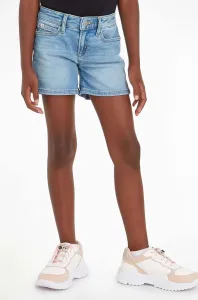 Dětské riflové kraťasy Calvin Klein Jeans hladké, nastavitelný pas