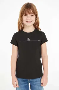 Dětské tričko Calvin Klein Jeans černá barva #6048724