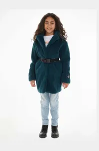 Dětský kabát Calvin Klein Jeans zelená barva #5970195